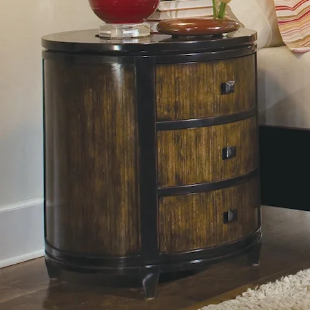 3 Drawer Oval Chest